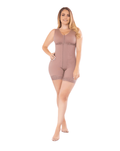 Fajas Half-Leg Bra Girdle With Snaps And Larger Hips