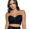 Strapless Back Coverage Bra with Underwire and Silicone Grip
