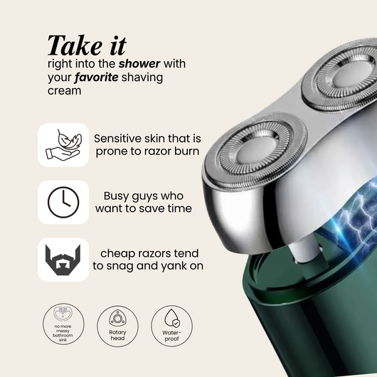 Glide Waterproof Electric Razor