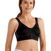 Ester Front Fastening Soft Bra - Black / Grey