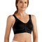 Ester Front Fastening Soft Bra - Black / Grey