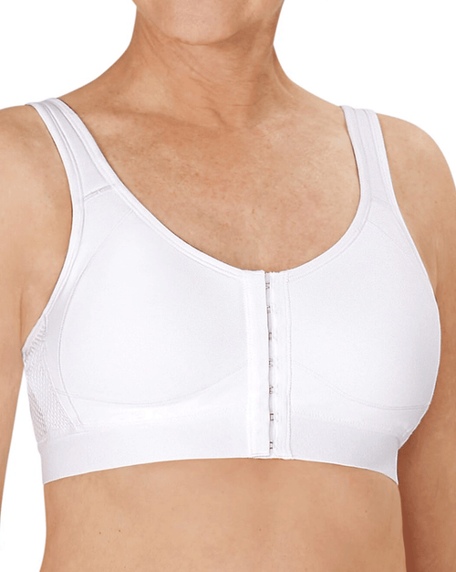 Ester Front Fastening Soft Bra - White