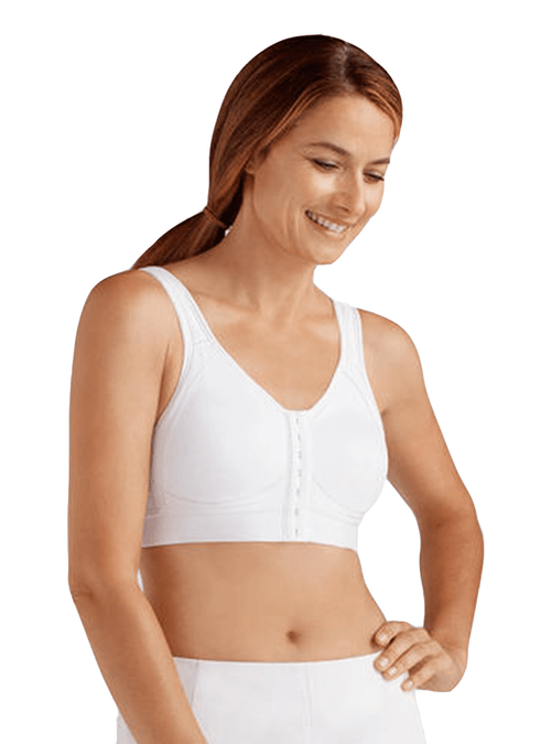 Ester Front Fastening Soft Bra - White