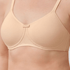Lara Cotton Padded Wire-Free Bra - Beige