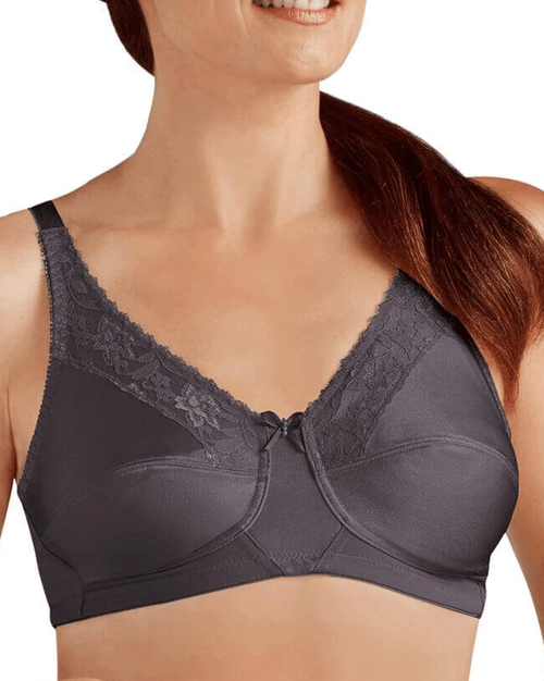 Nancy Non-Wired Bra - Dark Gray