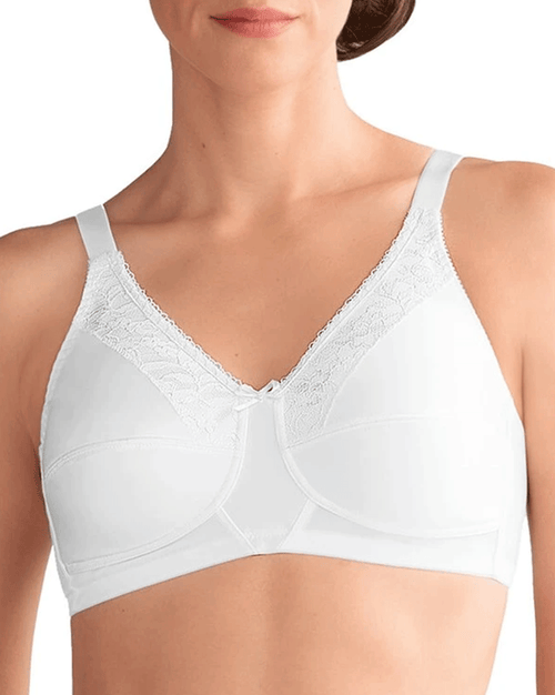 Nancy Wire-Free Bra - White