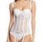 Full Coverage Sheer Torsolette - White