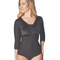 Sculptures Abdominoplasty Body Shaper with Sleeves - Black