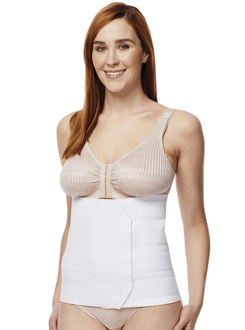 Belleza 12" Unisex Abdominal Binder - 730 - White