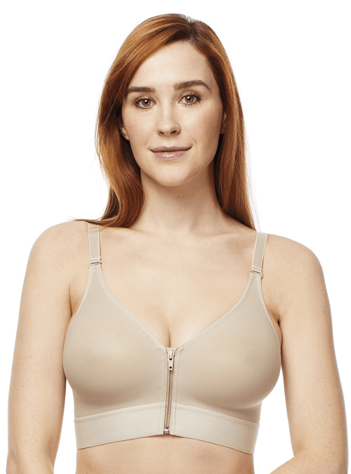 Zippered Molded Cup Shapewear Bra - 711
