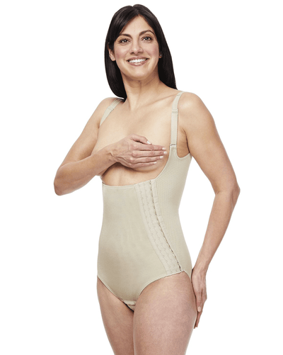 Final Sale Clearance High Back Torso Brief Hook and Eye Shapewear - 810