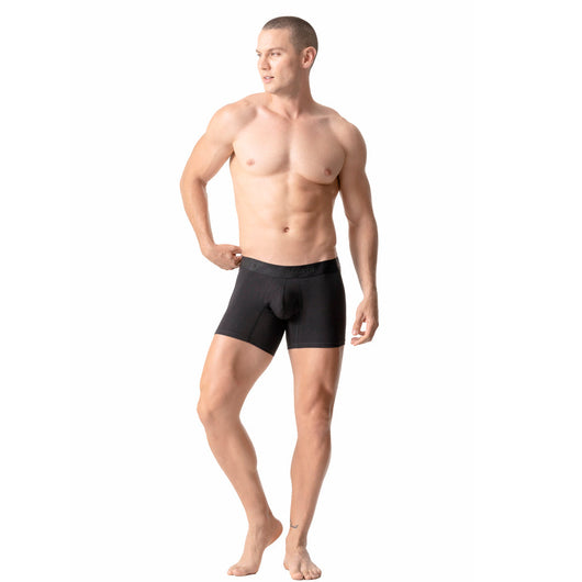 Mid-Cut Basic Boxer Briefs for Men 3-Pack Breathable, Supportive & Ultra-Comfortable Cotton Underwear for Men