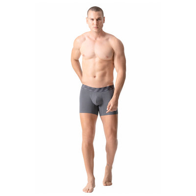 Mid-Cut Basic Boxer Briefs for Men 3-Pack Breathable, Supportive & Ultra-Comfortable Cotton Underwear for Men
