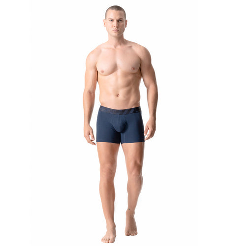 Mid-Cut Basic Boxer Briefs for Men 3-Pack Breathable, Supportive & Ultra-Comfortable Cotton Underwear for Men