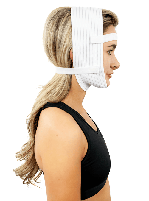 Facial Compression Chin Strap Wrap With Adjustable Straps For Face Lift And TMJ Recovery