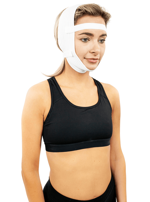 Facial Compression Chin Strap Wrap With Adjustable Straps For Face Lift And TMJ Recovery