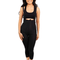 Mid Calf Body Garment Side Zippers open crotch - Style 35Z