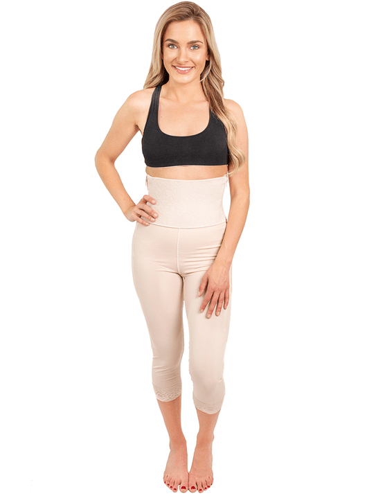 Mid Calf Girdle 6" Waist Open Crotch - Style 26