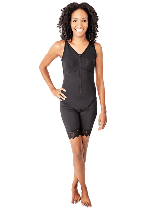 Mid Thigh Body Shaper Slit Crotch - Style 27