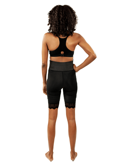 Mid Thigh Girdle 4"in Waist Slit Crotch - Style 4