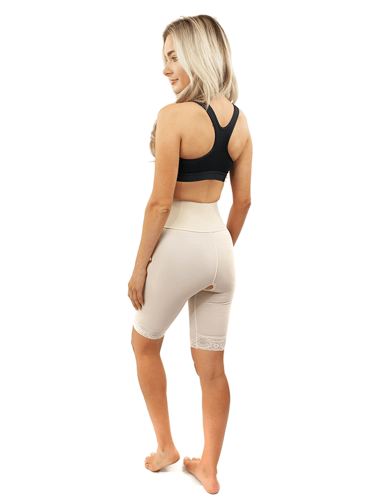 Final Sale Clearance Mid Thigh Girdle 4"in Waist Slit Crotch - Style 4