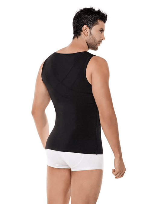 Men's Posture Corrector Thermal Vest with Firm Compression and Back Support