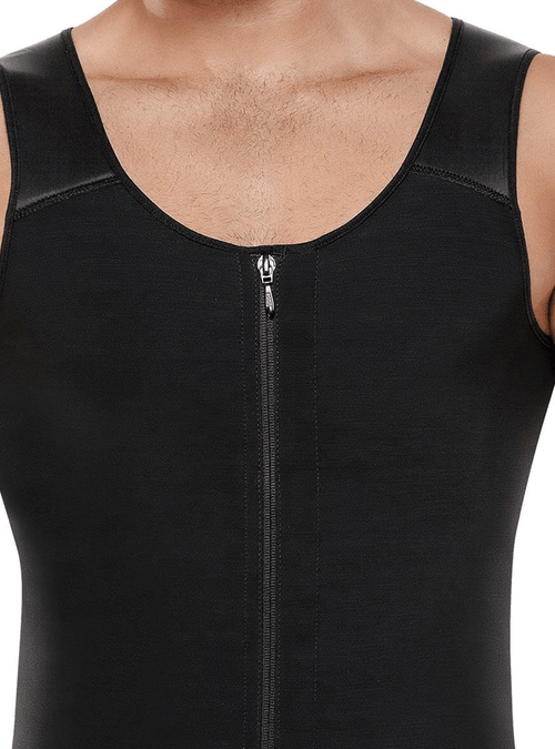 Men's Posture Corrector Thermal Vest with Firm Compression and Back Support