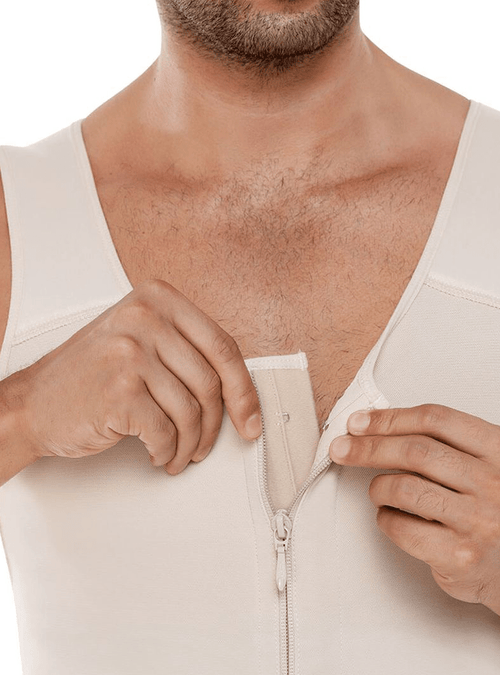 Men's Posture Corrector Thermal Vest with Firm Compression and Back Support
