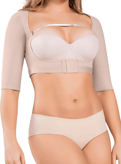 Posture Corrector Push-Up Top With Arm Shaping Compression Sleeves