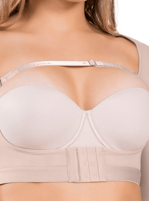Posture Corrector Push-Up Top With Arm Shaping Compression Sleeves