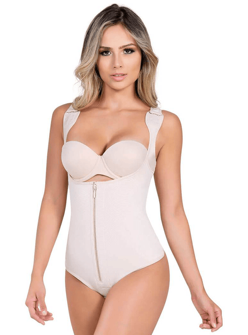 Shapewear Bodysuit Thermal Body Shaper For Postpartum And Post-Surgery Recovery With Wide Straps
