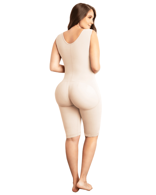 Full Body Shapewear Bra to Knee Bodysuit with 360 Compression for Post-Surgery and Postpartum