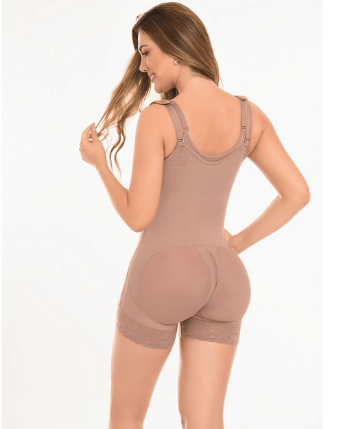 Fajas High Compression 360 Girdle Hip Hugger With Straps And Braless