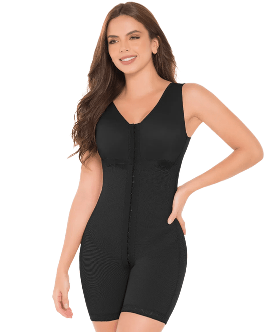 Final Sale Clearance Fajas High Compression Post-Surgical Girdle with Bra & Thigh Coverage