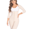 Fajas Fit 360 Knee Length Braless Shapewear with Sleeves