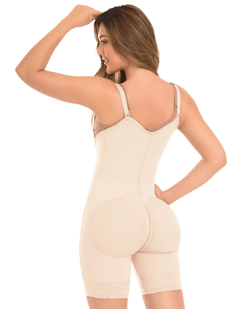 Fajas High Compression 360 Girdle Mid Thigh And Braless