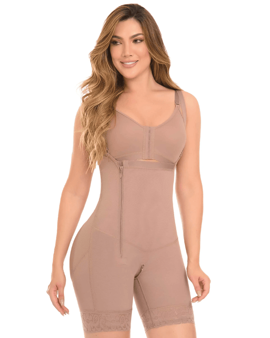Fajas High Compression 360 Girdle Mid Thigh And Braless