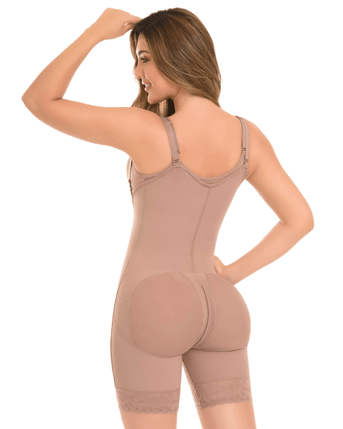 Fajas High Compression 360 Girdle Mid Thigh And Braless