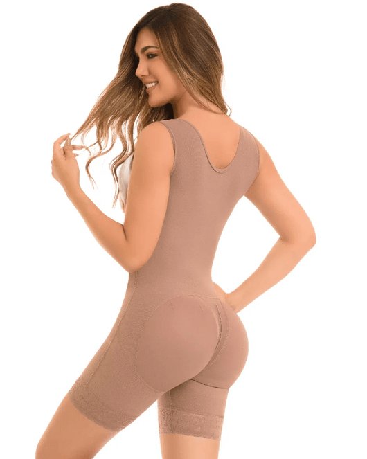 Fajas High Compression 360 Girdle Mid Thigh With Bra