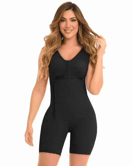 Fajas High Compression 360 Girdle Mid Thigh With Bra