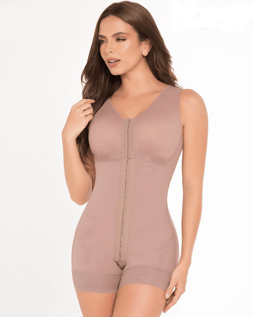 Fajas High Compression Girdle Hip Hugger With Bra - Hooks