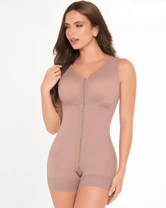 Fajas High Compression Girdle Hip Hugger With Bra - Hooks
