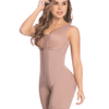 Fajas High Compression Mid-Thigh Post-Surgical Girdle with Bra
