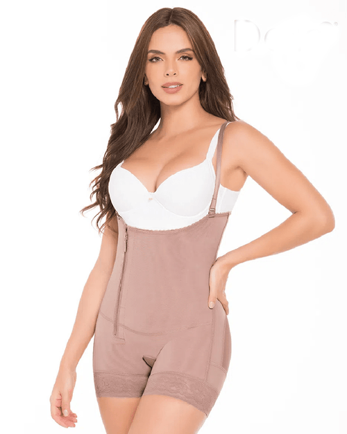Butt Lifter Shapewear Strapless Girdle with Zipper, High Compression, and Abdomen Control