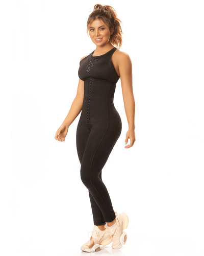 Fajas Sports Leggings With Butt Lift And Waistband For Abdomen Control