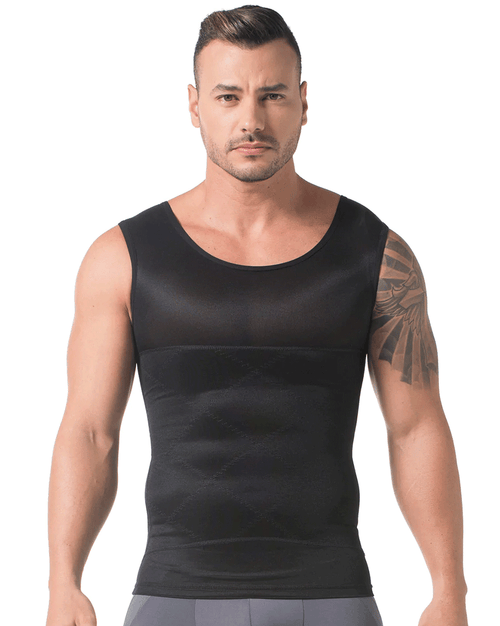 Posture Corrector Body Shaper Vest For Men With Powernet Compression