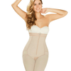Postpartum Butt Lifter Tummy Control Capri Shapewear Open Bust Knee Length Body Shaper for Women