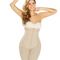 Postpartum Butt Lifter Tummy Control Capri Shapewear Open Bust Knee Length Body Shaper for Women