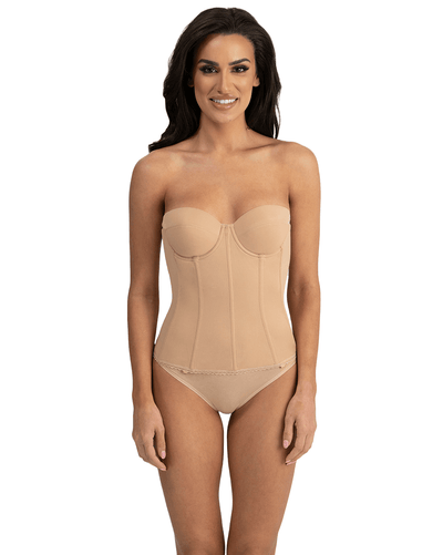 Brianna Low Back Strapless Longline Bra