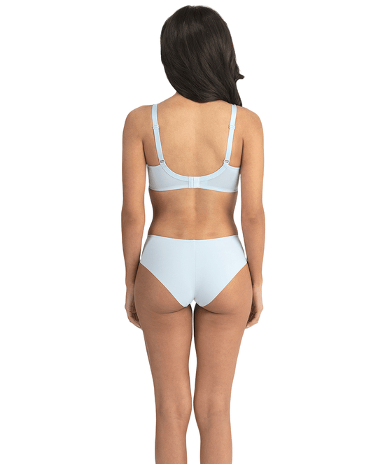 Jilian Wire Free Minimizer Bra - Grey Smoke/Stone Blue